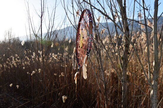 photo d'un attrape-rêves réalisé par Caroline Allart