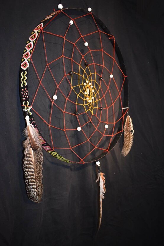 Attrape-rêves Dreamcatcher géant unique réalisé entièrement à la main – Image 2