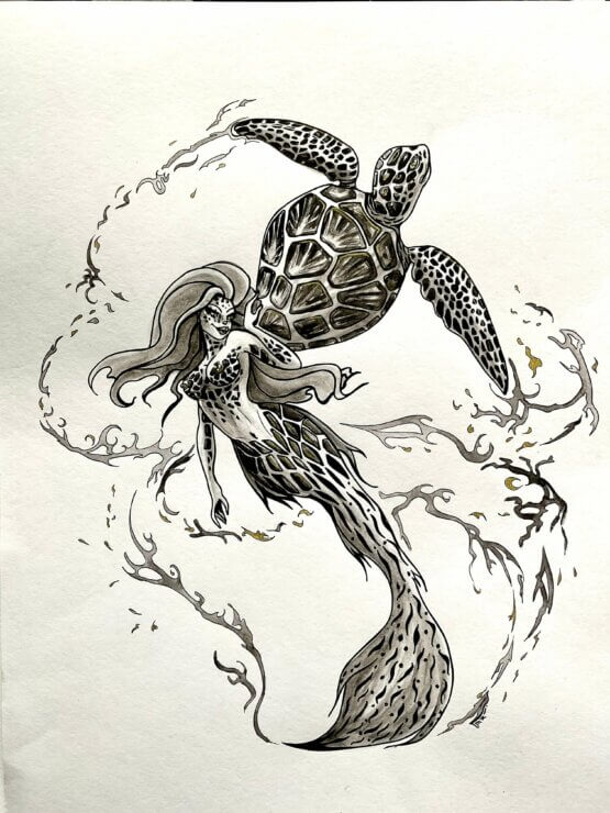 Turtle totem woman shaman