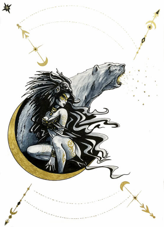 Bear totem woman shaman