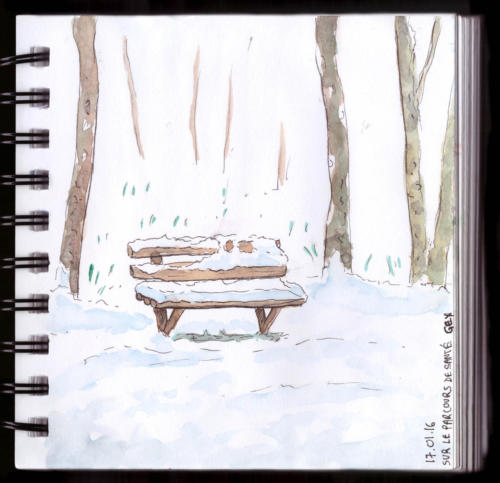 Banc hiver