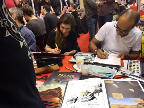 Dédicaces au Festival International de la Bande Dessinée d'Angoulême en 2017